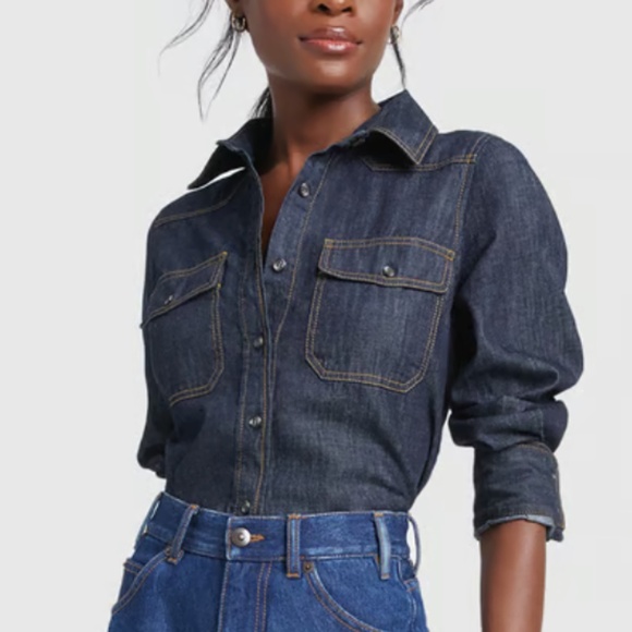 G. Label x Goop Caro chambray shirt 2 - Picture 1 of 8